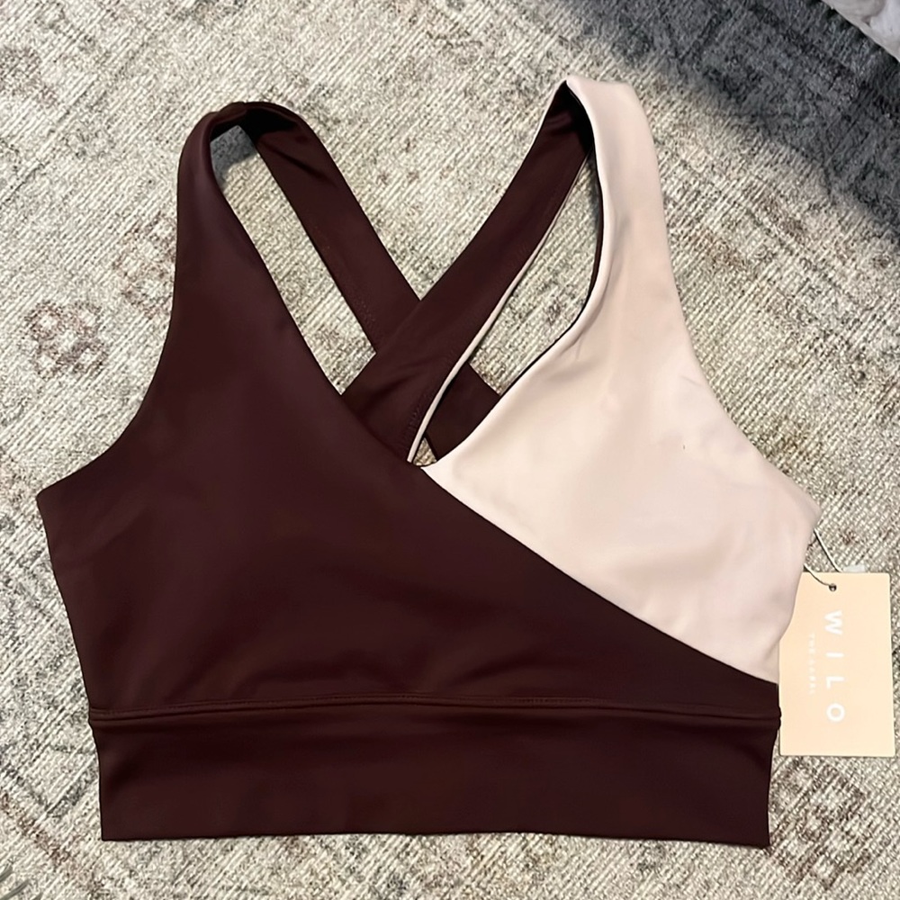 NWT Wilo The Label Colorblock Sports Bra